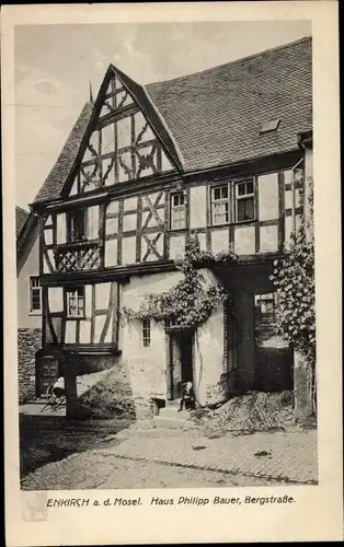 Ak Enkirch an der Mosel, Haus Philipp Bauer, Bergstraße