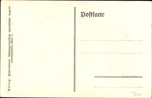 Ak Österreich, Hoch die sozialistische Jugendbewegung, rote Fahne