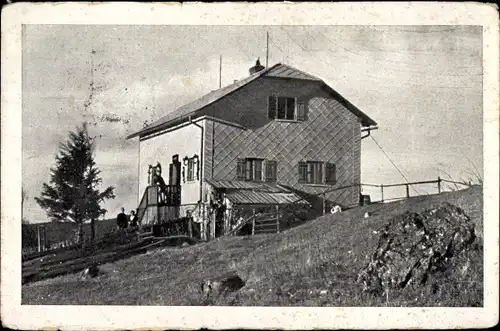 Ak Hermann Rudolf Hütte am Schwarzwaldeck, Berghütte