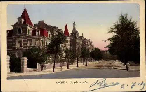 Ak Aachen in Nordrhein Westfalen, Kupferstraße