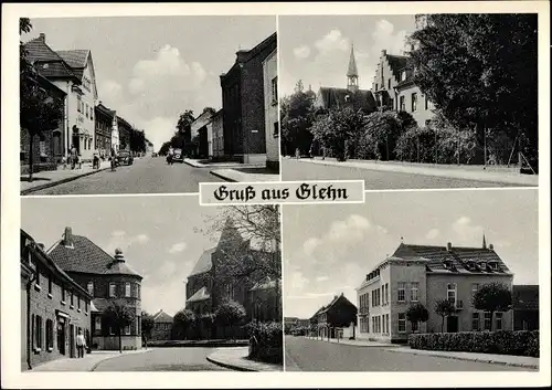 Ak Glehn Korschenbroich am Niederrhein, Stadtansichten, Gaststätte, Friseur