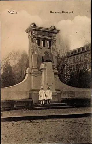 Ak Mainz am Rhein, Krcyssig-Denkmal