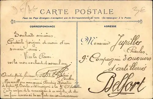 Ak Französisches Kriegsschiff, Cuirasse d'Escadre, Patrie