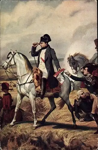 Künstler Ak Vernet, Horace, Napoleon a Wagram 1809