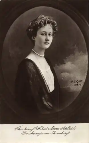 Ak Großherzogin Marie Adelheid von Luxemburg