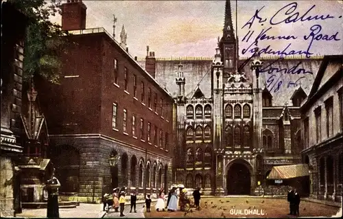 Ak London City England, Guildhall