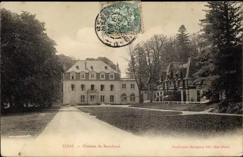 Ak Essal Alencon Orne, Château de Beaufosse
