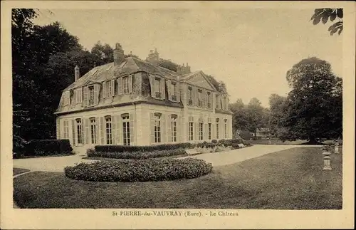 Ak Saint Pierre du Vauvray Eure, Château