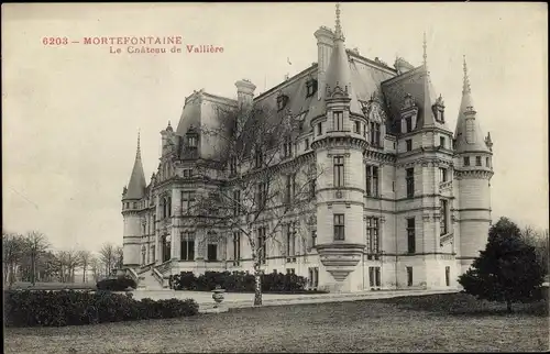 Ak Mortefontaine Oise, Chateau de Valliere