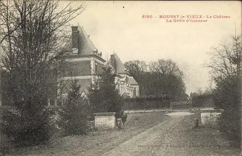 Ak Moussy-le-Vieux Seine et Marne, Chateau