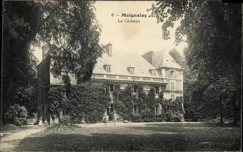 Ak Maignelay Montigny Oise, le Chateau