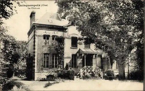 Ak Quinquempoix Oise, Château