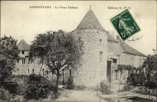 Ak Courgivaux Marne, Le Vieux Château