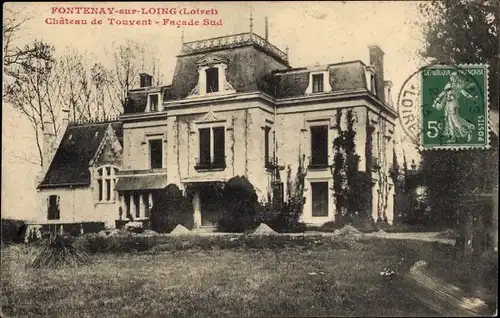 Ak Fontenay sur Loing Loiret, Château de Touvent