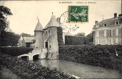 Ak Boutigny Essonne, Château de Belesbat