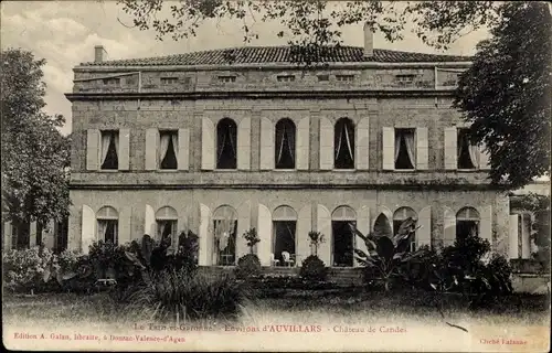 Ak Auvillars Tarn et Garonne, Château de Candes