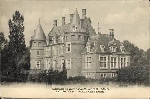 Ak Cudot Ste Alpais Yonne, Château de Saint Phalle