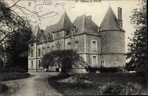 Ak Mauzé sur le Mignon Deux Sèvres, Château