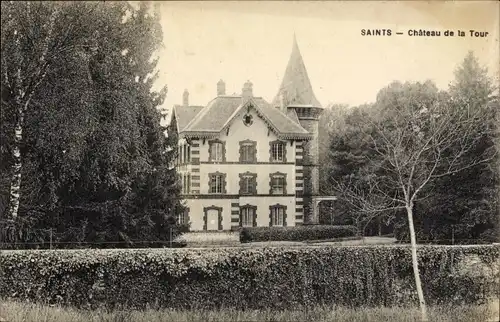 Ak Saints Seine et Marne, Château de la Tour