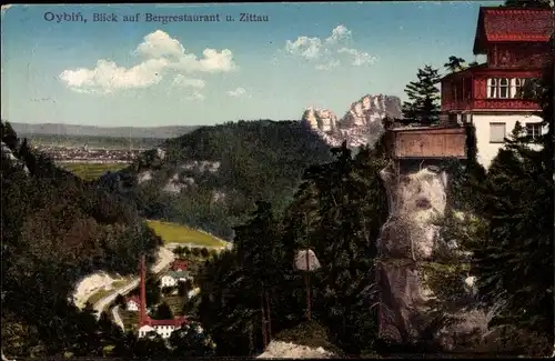 Ak Oybin in Sachsen, Zittau, Bergrestaurant