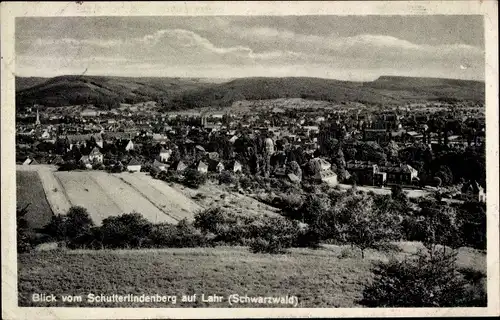 Ak Lahr im Schwarzwald Baden, Blick vom Schütterlindenberg