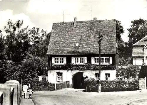 Ak Colditz in Sachsen, Tiergartentor, Außenansicht