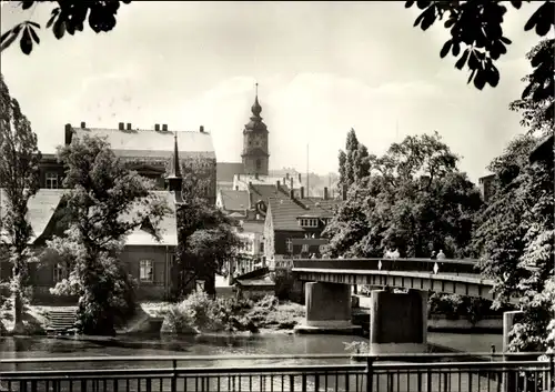 Ak Weißenfels an der Saale, Brücke der Deutsch-Sowjetischen Freundschaft, Teilansicht