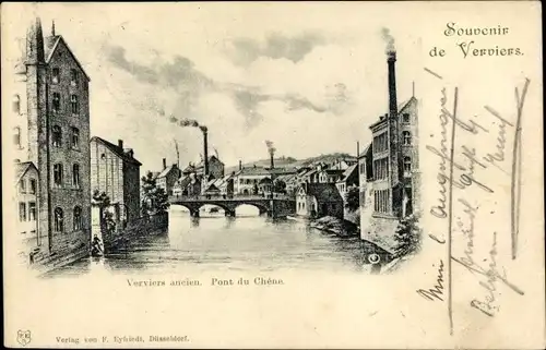 Ak Verviers Wallonien Lüttich, Pont du Chéne