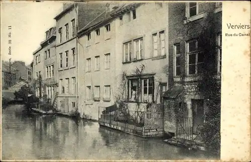 Ak Verviers Wallonien Lüttich, Rue du Canal