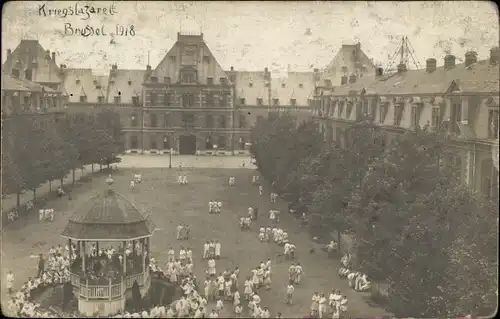 Foto Ak Bruxelles Brüssel, Kriegslazarett 1918