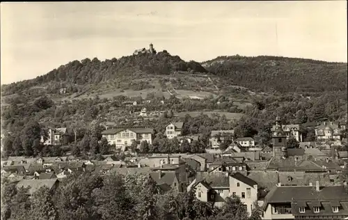 Ak Bad Blankenburg in Thüringen, Ort mit Burg Greifenstein
