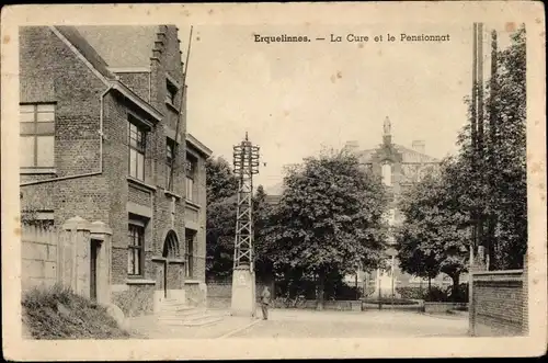 Ak Erquelinnes Wallonien Hennegau, La Cure et le Pensionnat