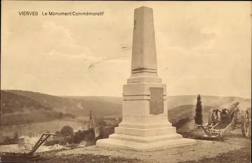 Ak Vierves Namur Wallonien, Le Monument Commemoratif