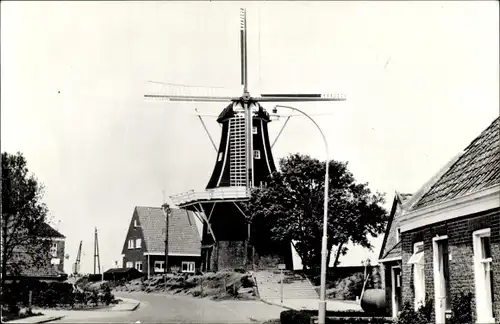 Ak Garnwerd Groningen Niederlande, Molen, Windmühle