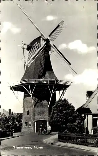 Ak Heerenveen Friesland Niederlande, Molen, Windmühle