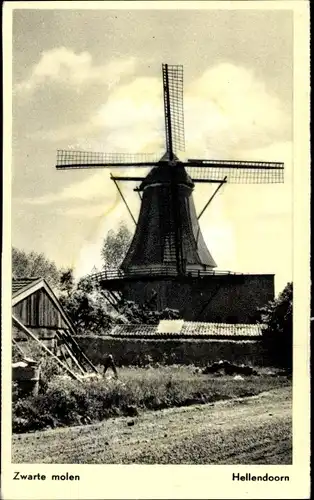 Ak Hellendoorn Overijssel, Zwarte molen