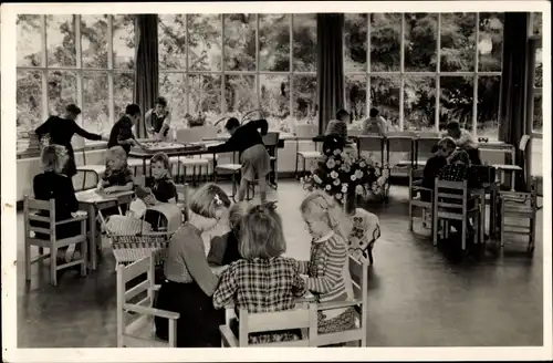 Ak Heelsum Gelderland Niederlande, Koloniehuis Huis Heelsum, Speelzaal