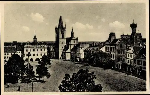 Ak Litoměřice Leitmeritz Region Aussig, Marktplatz