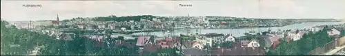 Klapp Ak Flensburg in Schleswig Holstein, Panorama