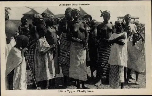 Ak Afrique Occidentale, Types d'Indigenes