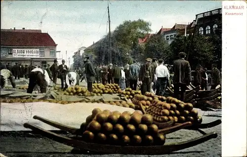 Ak Alkmaar Nordholland Niederlande, Kaasmarkt