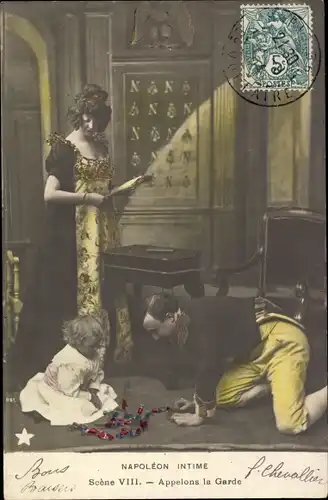 Ak Napoleon Intime, Scene VIII, Appelons la Garde