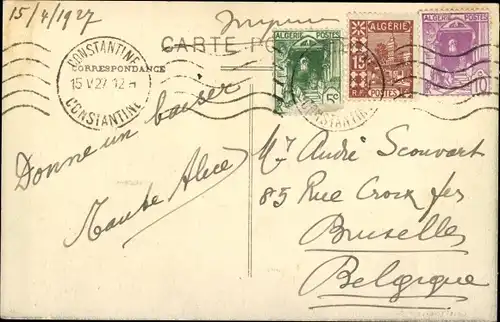 Ak Constantine Algerien, Vue Generale - Pont Sidi Rached