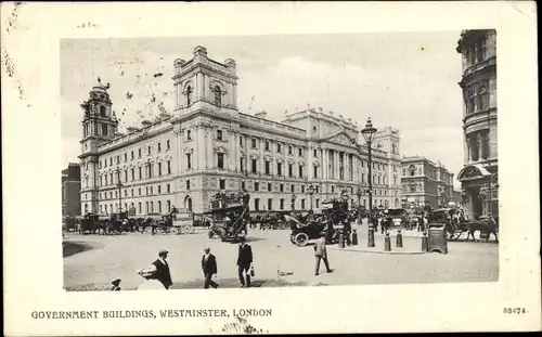 Ak Westminster London City, Government Buildings
