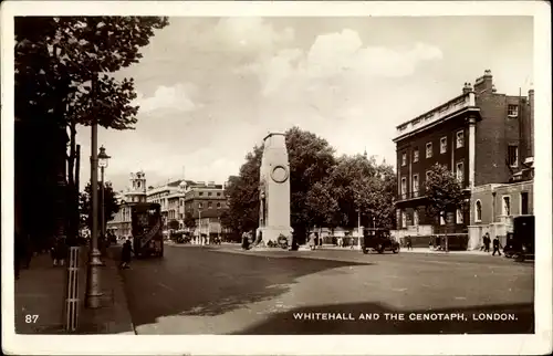 Ak London City England, Whitehall, The Cenotaph