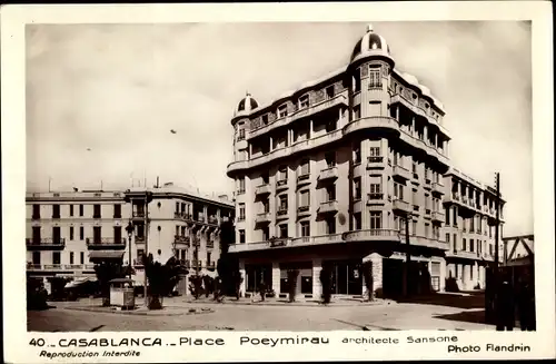 Ak Casablanca Marokko, Place Poeymirau