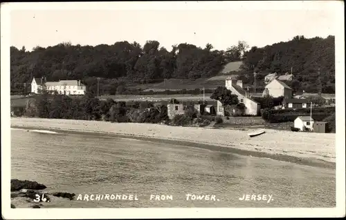 Foto Ak Kanalinsel Jersey, Archirondel from Tower