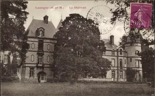 Ak Lumigny Nesles Ormeaux Seine et Marne, Château