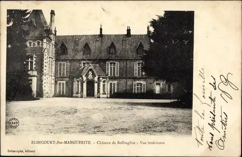 Ak Élincourt-Sainte-Marguerite Oise, Château de Bellinglise