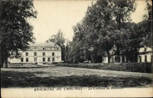 Ak Beauvoir Seine et Marne, Château